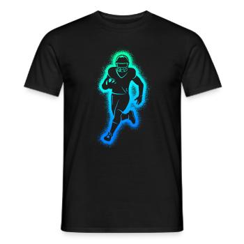 Joueurs de football américain Enfants Garçons Football - T-shirt homme - noir - Devant - AI Model Male 178 light (178cm)