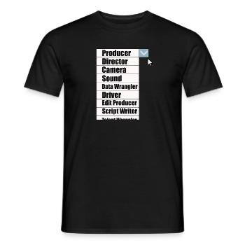 Just a Producer? - Men's T-Shirt - black - Front - AI Model Male 178 light (178cm)