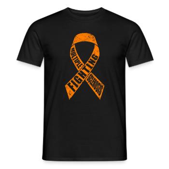 Fighting Multiple Sclerosis Awareness - Männer T-Shirt - Schwarz - Vorne - AI Model Male 178 light (178cm)