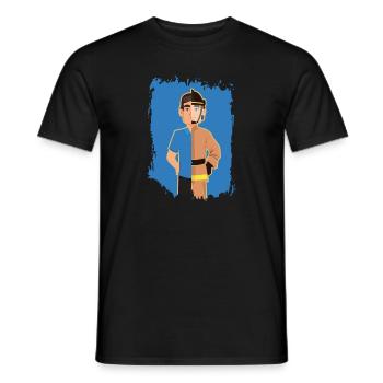 Héros de la vie quotidienne | Héros héros sauveteur - T-shirt homme - noir - Devant - AI Model Male 178 light (178cm)