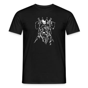 Schnauzer Chien chien de la couronne Wilsigns - T-shirt homme - noir - Devant - AI Model Male 178 light (178cm)