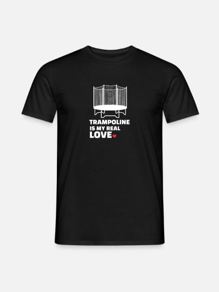 I love trampoline - Men's T-Shirt - black