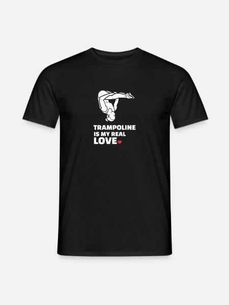 I love trampoline - Men's T-Shirt - black