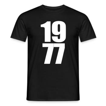 2232 1977 - Men's T-Shirt - black - Front - AI Model Male 178 light (178cm)