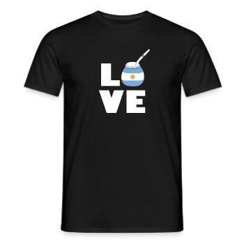 Mate Argentinien - Männer T-Shirt - Schwarz - Vorne - AI Model Male 178 light (178cm)