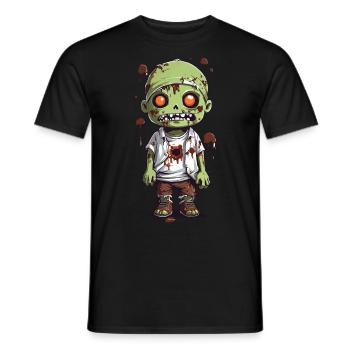Mitternachts Zombie Spaß an Halloween - Männer T-Shirt - Schwarz - Vorne - AI Model Male 178 light (178cm)