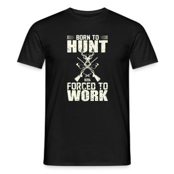 hunter - Men's T-Shirt - black - Front - AI Model Male 178 light (178cm)