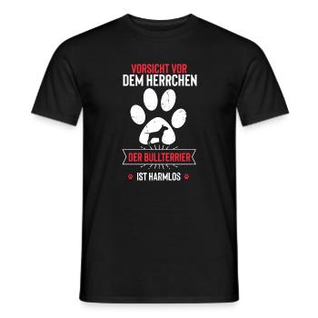 Bullterrier - Männer T-Shirt - Schwarz - Vorne - AI Model Male 178 light (178cm)
