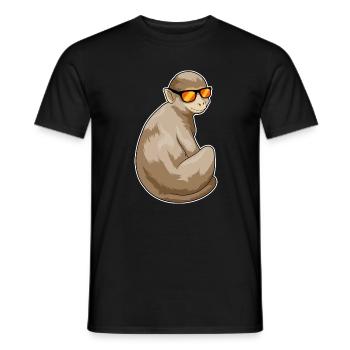 Monkey Sunglasses - Men's T-Shirt - black - Front - AI Model Male 178 light (178cm)