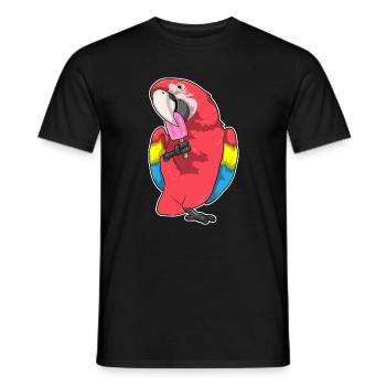 Popsicles perroquets - T-shirt homme - noir - Devant - AI Model Male 178 light (178cm)