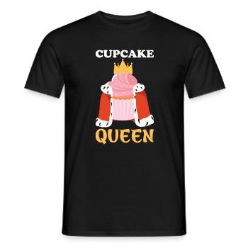 Cupcake Queen – Königin mit Krone Design - Männer T-Shirt - Schwarz - Vorne - AI Model Male 178 light (178cm)