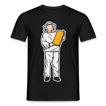 Lustiges Imkerkind - Männer T-Shirt - Schwarz - Vorne - AI Model Male 178 light (178cm)