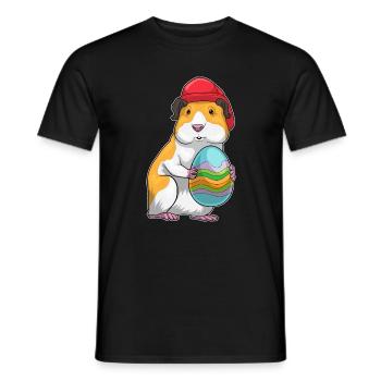 Brigade des pompiers de Pâques Cobayes - T-shirt homme - noir - Devant - AI Model Male 178 light (178cm)