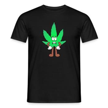 Der Bloom - Weed Cannabis Stoned Hanf Marihuana - Männer T-Shirt - Schwarz - Vorne - AI Model Male 178 light (178cm)