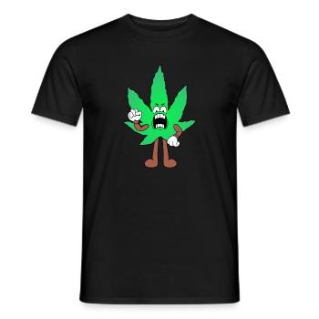Der Bloom - Weed Cannabis Stoned Hanf Marihuana - Männer T-Shirt - Schwarz - Vorne - AI Model Male 178 light (178cm)