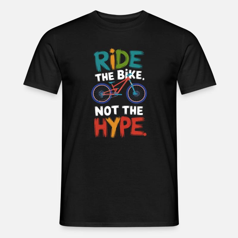 Lebendiges Bike-Rallye-Statement - Männer T-Shirt - Schwarz