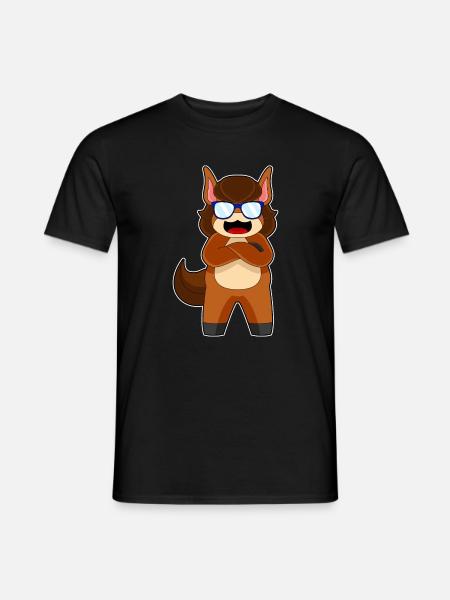 Horse Sunglasses - Men's T-Shirt - black