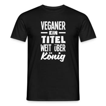 Attention I'm Vegan Funny Vegan Gift - Men's T-Shirt - black - Front - AI Model Male 178 light (178cm)