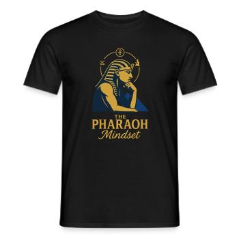 Pharaoh Archaeology in Ancient Egypt - Men's T-Shirt - black - Front - AI Model Male 178 light (178cm)