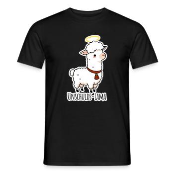 Innocence Lama ne l’a pas fait - T-shirt homme - noir - Devant - AI Model Male 178 light (178cm)