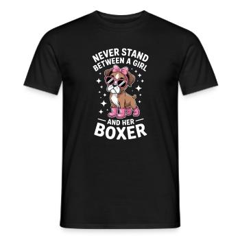 Boxer Hund Sprüche Lustige Boxer Geschenk - Männer T-Shirt - Schwarz - Vorne - AI Model Male 178 light (178cm)