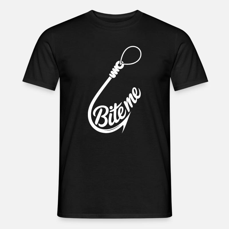 Bite Me Hook Graphic Tee - Men's T-Shirt - black