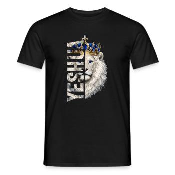 Löwe Von Juda, König Jesus, Sohn Jahwes, Christ - Männer T-Shirt - Schwarz - Vorne - AI Model Male 178 light (178cm)