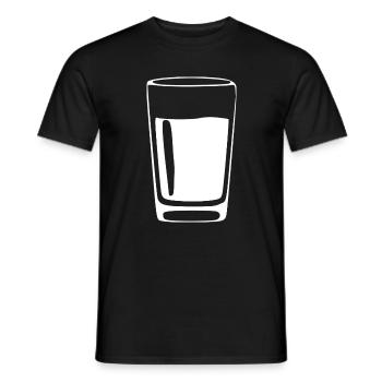 Glass Drinks Bar Gastronomy Gift - Men's T-Shirt - black - Front - AI Model Male 178 light (178cm)