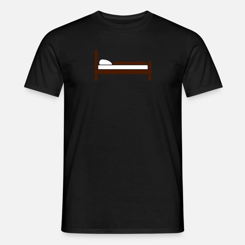 bed - Männer T-Shirt - Schwarz