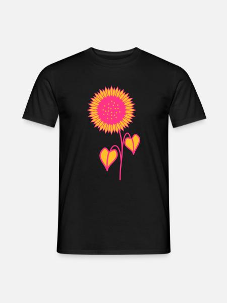 Sunflower pink - Men's T-Shirt - black