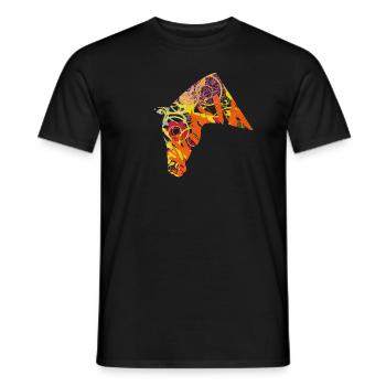 Pferdekopf bunt - Männer T-Shirt - Schwarz - Vorne - AI Model Male 178 light (178cm)