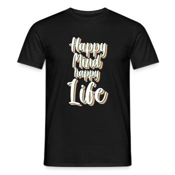 Cloverleaf Vacances positives - T-shirt homme - noir - Devant - AI Model Male 178 light (178cm)