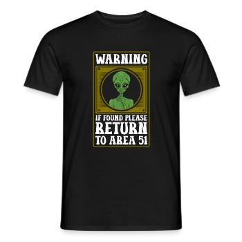Extraterrestres Mars Aliens humains - T-shirt homme - noir - Devant - AI Model Male 178 light (178cm)