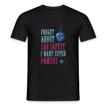 Chemistry Healing Signs - Men's T-Shirt - black - Front - AI Model Male 178 light (178cm)