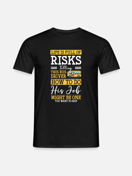 Bus driver Profession Work - Men's T-Shirt - black