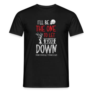 gravedigger profession coffin mourning - Men's T-Shirt - black - Front - AI Model Male 178 light (178cm)