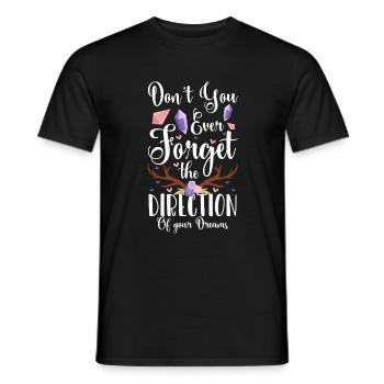 Dreams Aboriginal Spiritual Mandala - Men's T-Shirt - black - Front - AI Model Male 178 light (178cm)