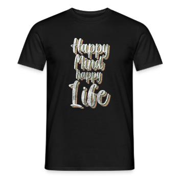 Shamrock optimism joy - Men's T-Shirt - black - Front - AI Model Male 178 light (178cm)