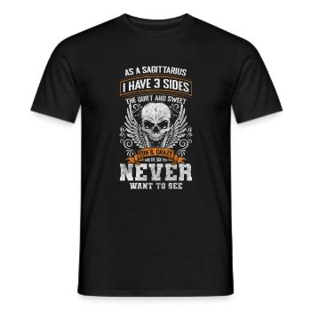 Zodiaque Décembre Astrologie Étoile - T-shirt homme - noir - Devant - AI Model Male 178 light (178cm)