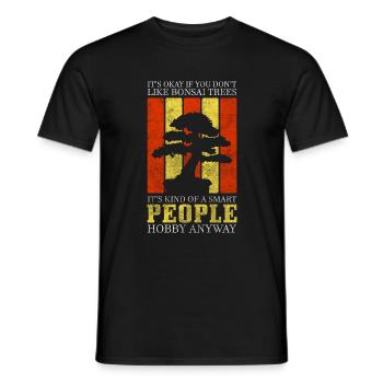 Jardin de yoga de bonsaï - T-shirt homme - noir - Devant - AI Model Male 178 light (178cm)