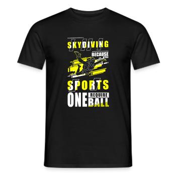 Parapente Parachute Adrénaline - T-shirt homme - noir - Devant - AI Model Male 178 light (178cm)