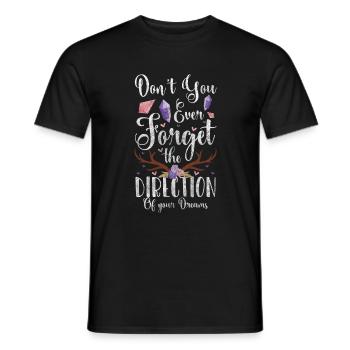 Rêve, Foi, Bonheur, Paix - T-shirt homme - noir - Devant - AI Model Male 178 light (178cm)