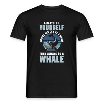 Sea Nature Marine Life - Men's T-Shirt - black - Front - AI Model Male 178 light (178cm)