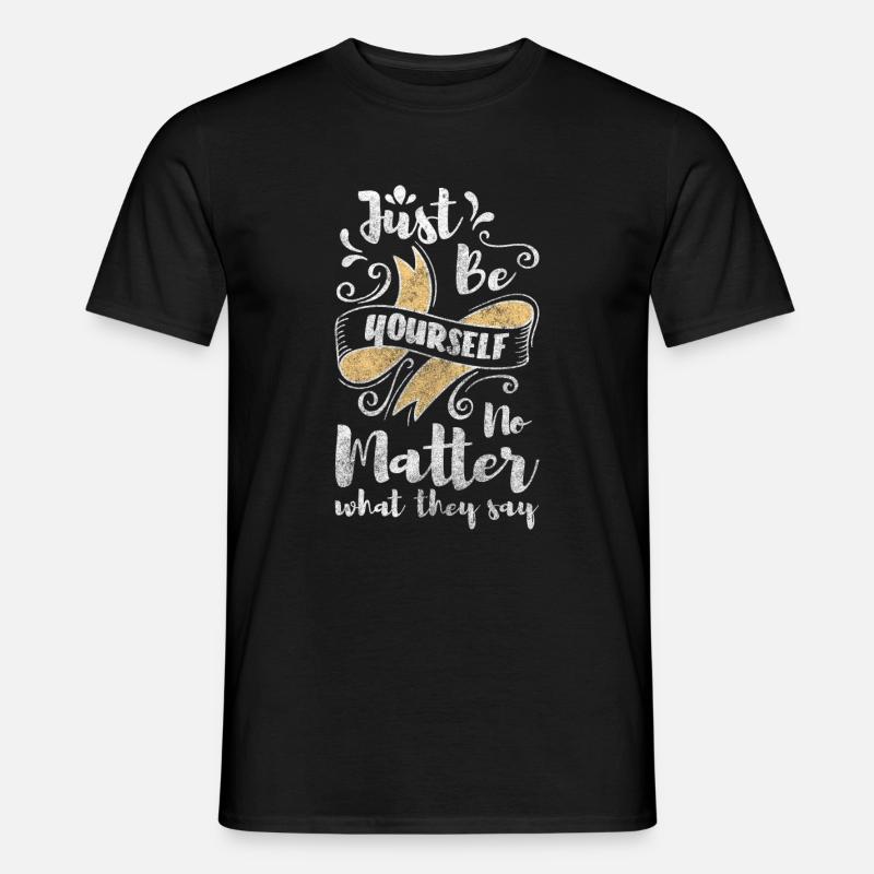 Einzigartig Besonders - Männer T-Shirt - Schwarz