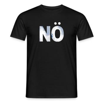 NO. One shirt, one word. - Men's T-Shirt - black - Front - AI Model Male 178 light (178cm)