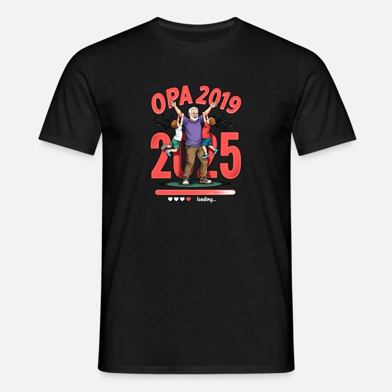 Opa Loading - 2019/2015 - Männer T-Shirt - Schwarz