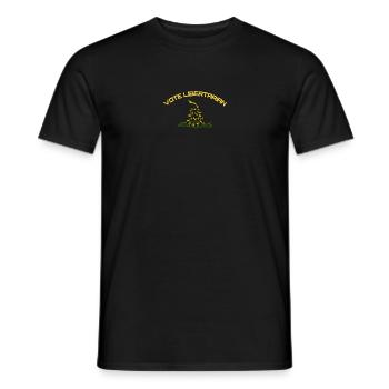 Vote Libertarians - Men's T-Shirt - black - Front - AI Model Male 178 light (178cm)