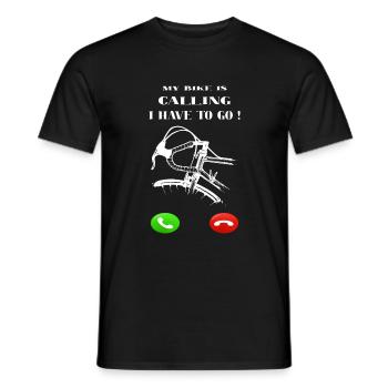 Bicycle Road Bike Design - Men's T-Shirt - black - Front - AI Model Male 178 light (178cm)