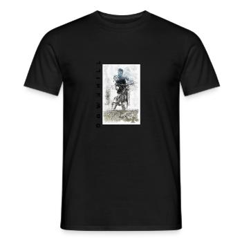 DOWNHILL - Männer T-Shirt - Schwarz - Vorne - AI Model Male 178 light (178cm)