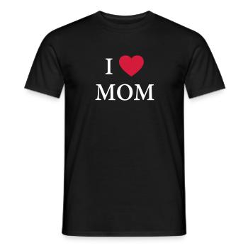 J'AIME PAPA - COEUR - T-shirt homme - noir - Devant - AI Model Male 178 light (178cm)
